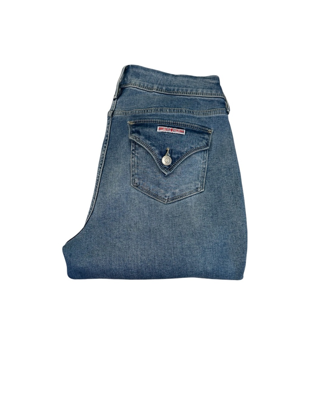 Hudson signature flap pocket midrise straight jeans